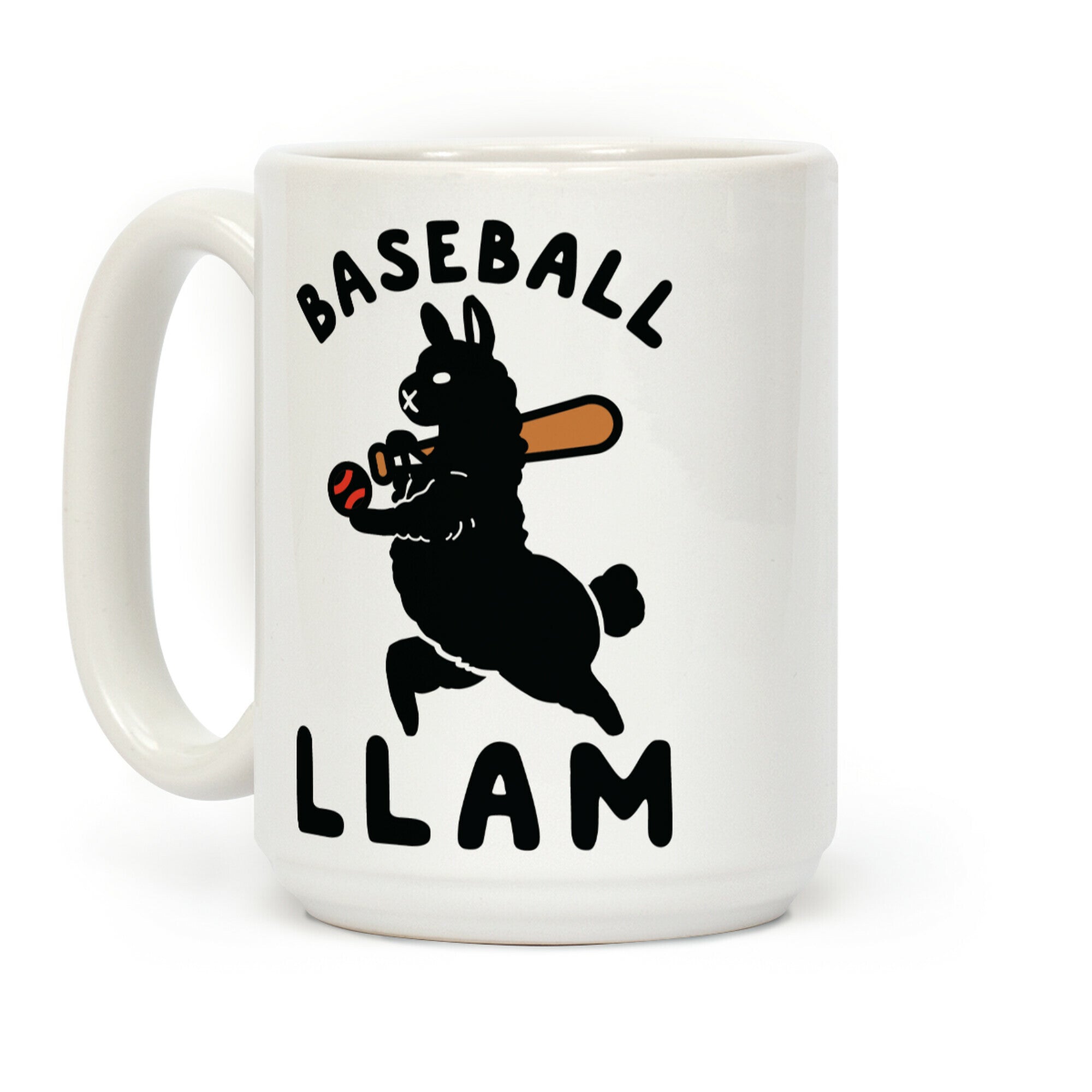 Baseball Llam Coffee Mug